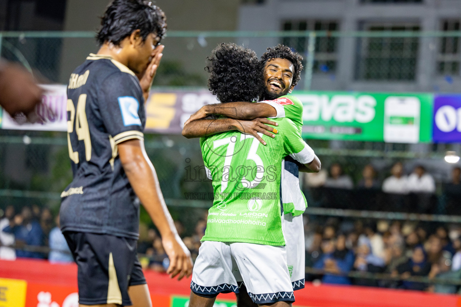 HDh Naivaadhoo VS HA Dhidhdhoo in Zone round on Day 34 of Golden Futsal Challenge 2025 was held on Friday , 7th February 2025, in Hulhumale', Maldives. 
Photos: Hassan Simah / images.mv