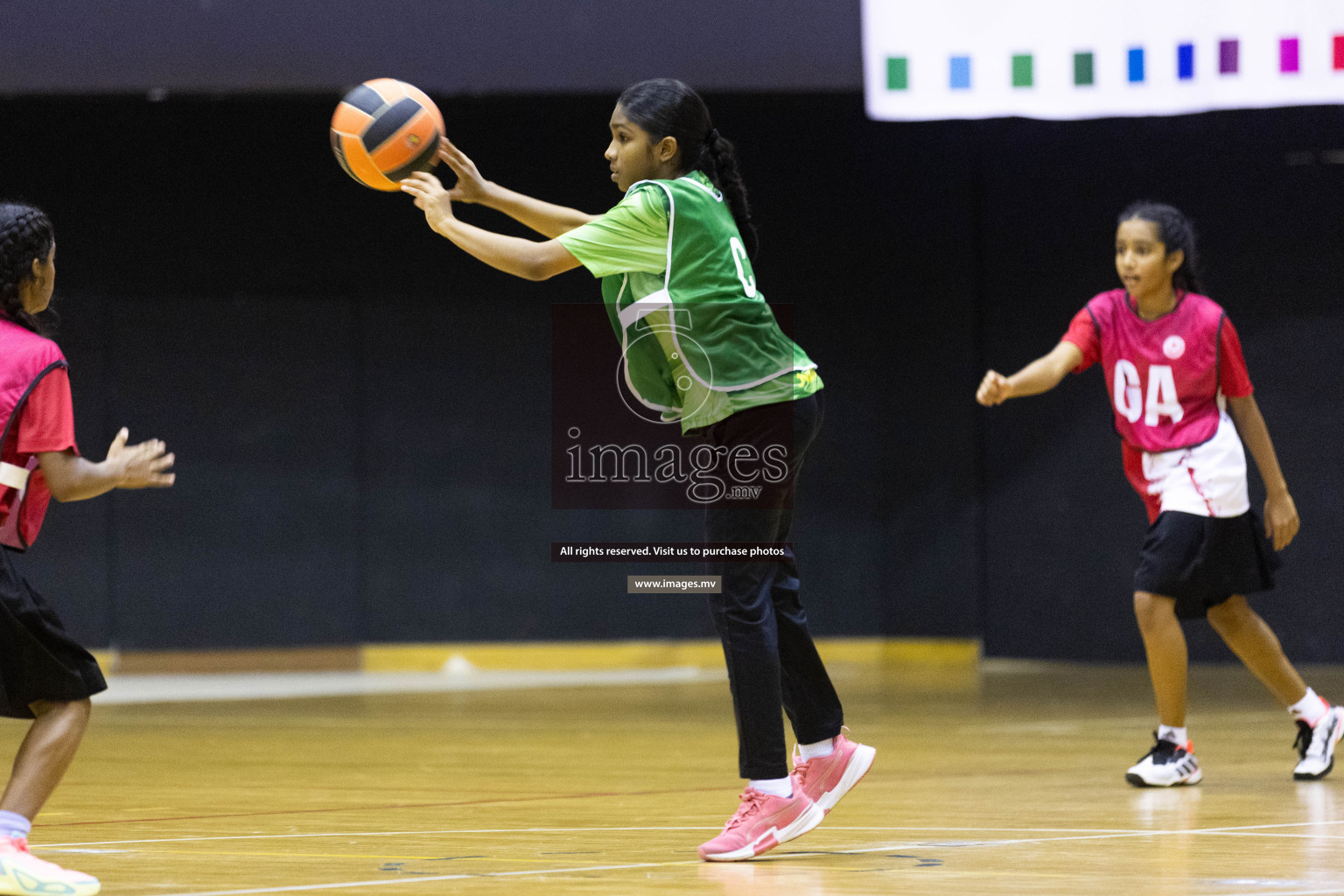 Day 10 of 24th Interschool Netball Tournament 2023 was held in Social Center, Male', Maldives on 5th November 2023. Photos: Nausham Waheed / images.mv