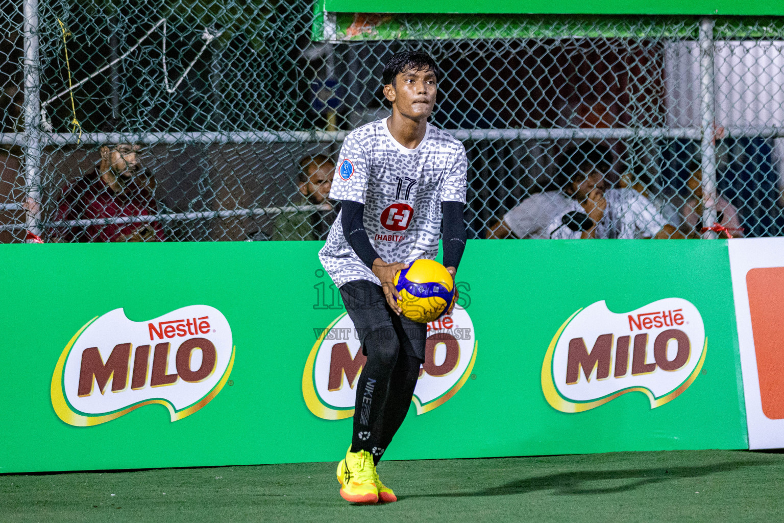 Sports Club Vision vs Sports Club City in Milo National Junior Volleyball Championship 2025 Day 3 was held on Monday, 24th November 2025 at Ekuveni Turf Court Male', Maldives. Photos: Areef Adam / images.mv