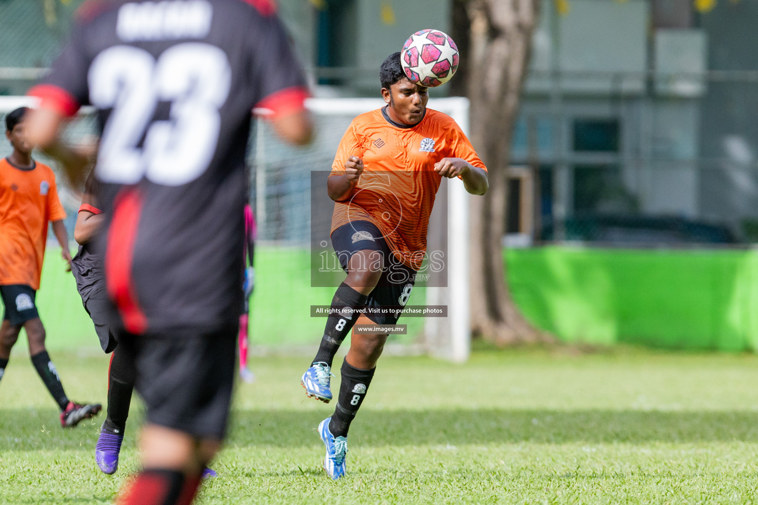 Day 1 of MILO Academy Championship 2023 (u14) was held in Henveyru Stadium Male', Maldives on 3rd November 2023. Photos: Nausham Waheed / images.mv