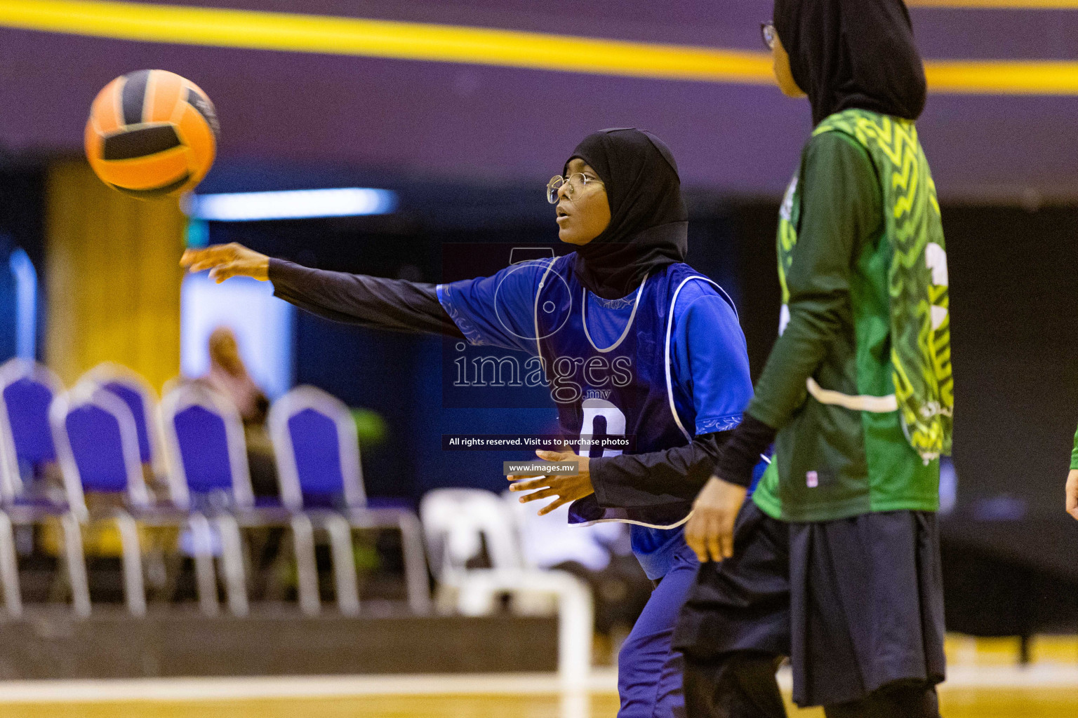 Day2 of 24th Interschool Netball Tournament 2023 was held in Social Center, Male', Maldives on 28th October 2023. Photos: Nausham Waheed / images.mv