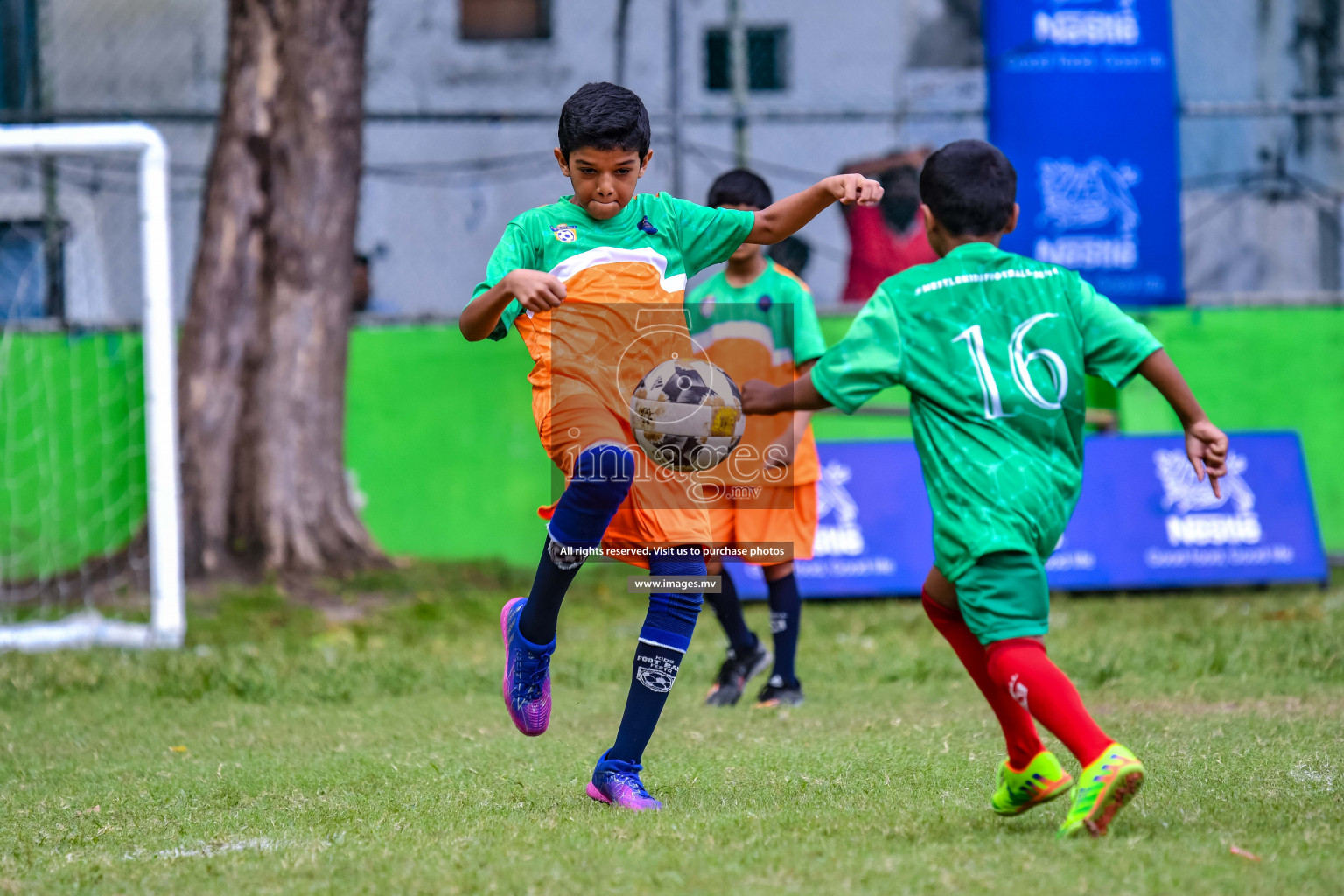 Day 1 of Milo Kids Football Fiesta 2022 was held in Male', Maldives on 19th October 2022. Photos: Nausham Waheed/ images.mv