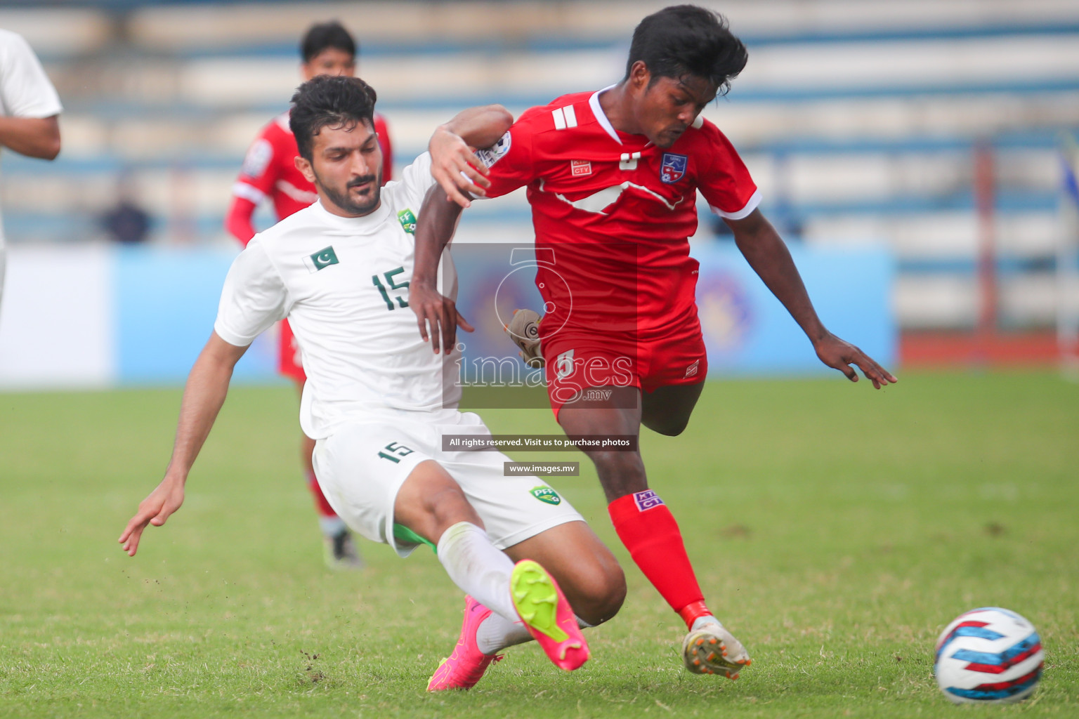 Nepal vs Pakistan in SAFF Championship 2023 held in Sree Kanteerava Stadium, Bengaluru, India, on Tuesday, 27th June 2023. Photos: Nausham Waheed, Hassan Simah / images.mv