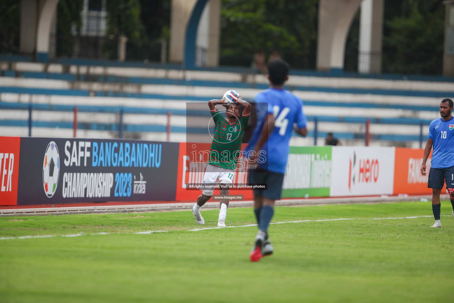 Bangladesh vs Maldives in SAFF Championship 2023 held in Sree Kanteerava Stadium, Bengaluru, India, on Saturday, 25th June 2023. Photos: Nausham Waheed, Hassan Simah / images.mv