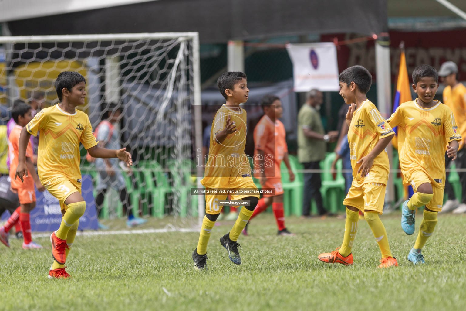 Day 1 of Nestle kids football fiesta, held in Henveyru Football Stadium, Male', Maldives on Wednesday, 11th October 2023 Photos: Shut Abdul Sattar/ Images.mv