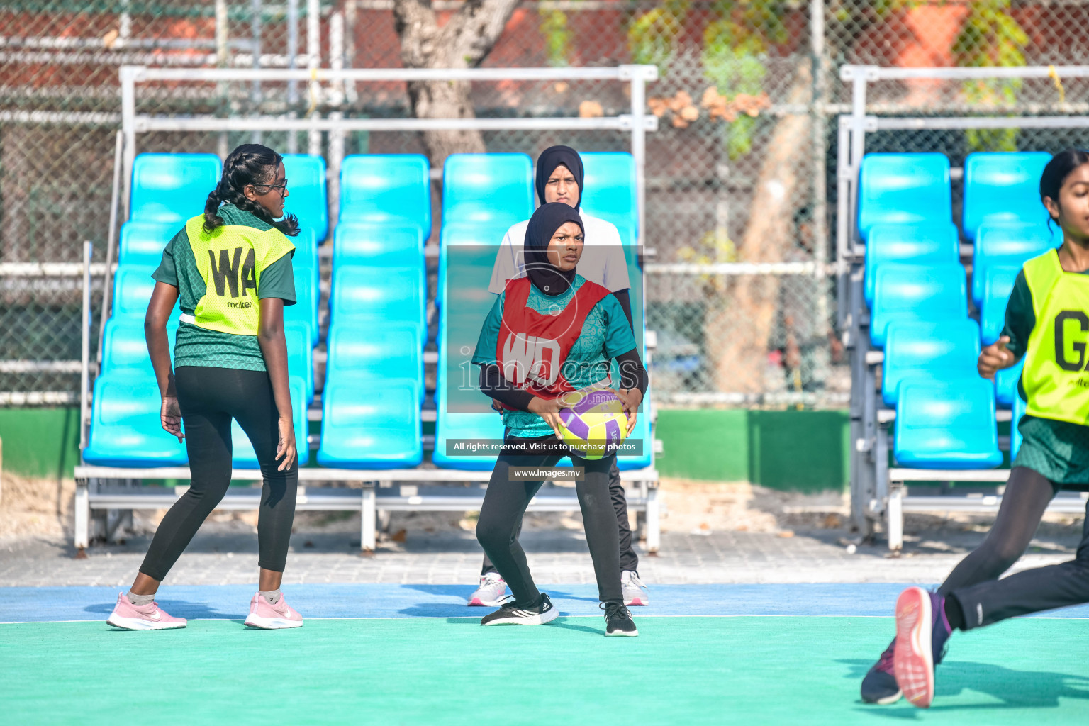 Day 11 of Junior Netball Championship 2022 held in Male', Maldives. Photos by Nausham Waheed