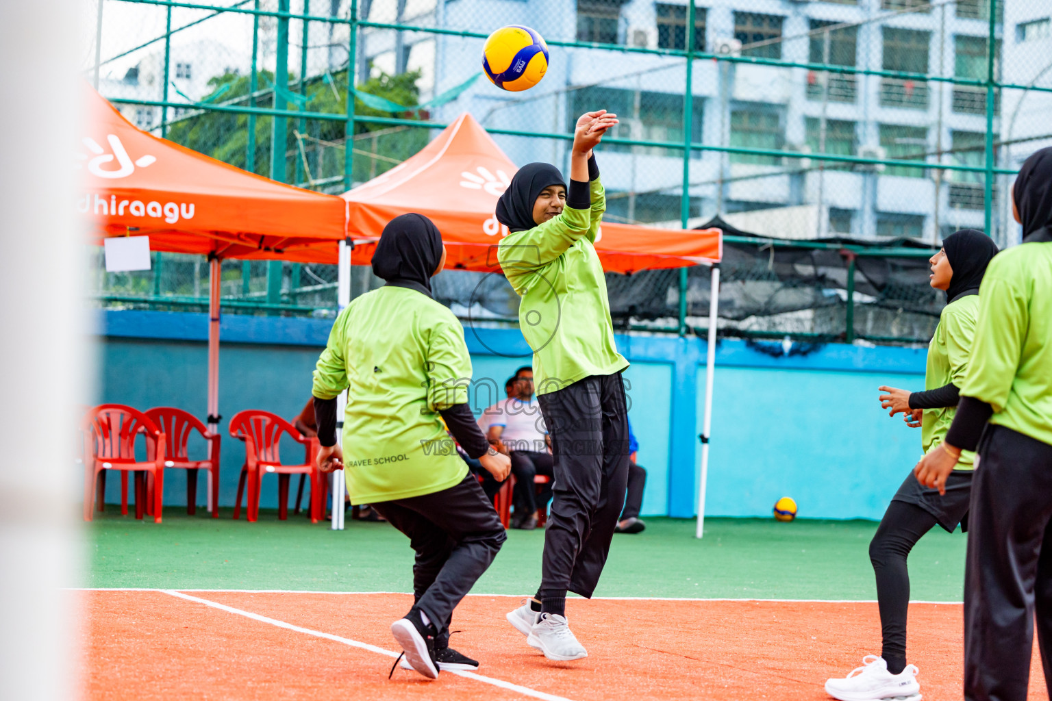 Day 2 of Interschool Volleyball Tournament 2024 was held in Ekuveni Volleyball Court at Male', Maldives on Sunday, 24th November 2024. Photos: Nausham Waheed / images.mv