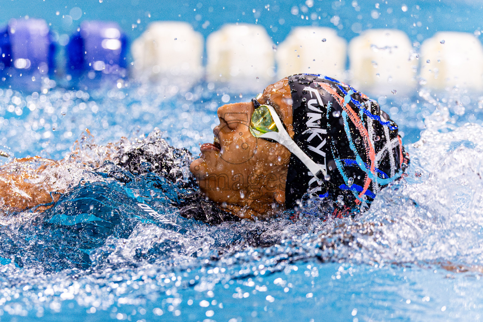 Day 4 of 1st National Short Course Swimming Competition held in Hulhumale', Maldives on Tuesday, 17th June 2025. Photos: Nausham Waheed / images.mv