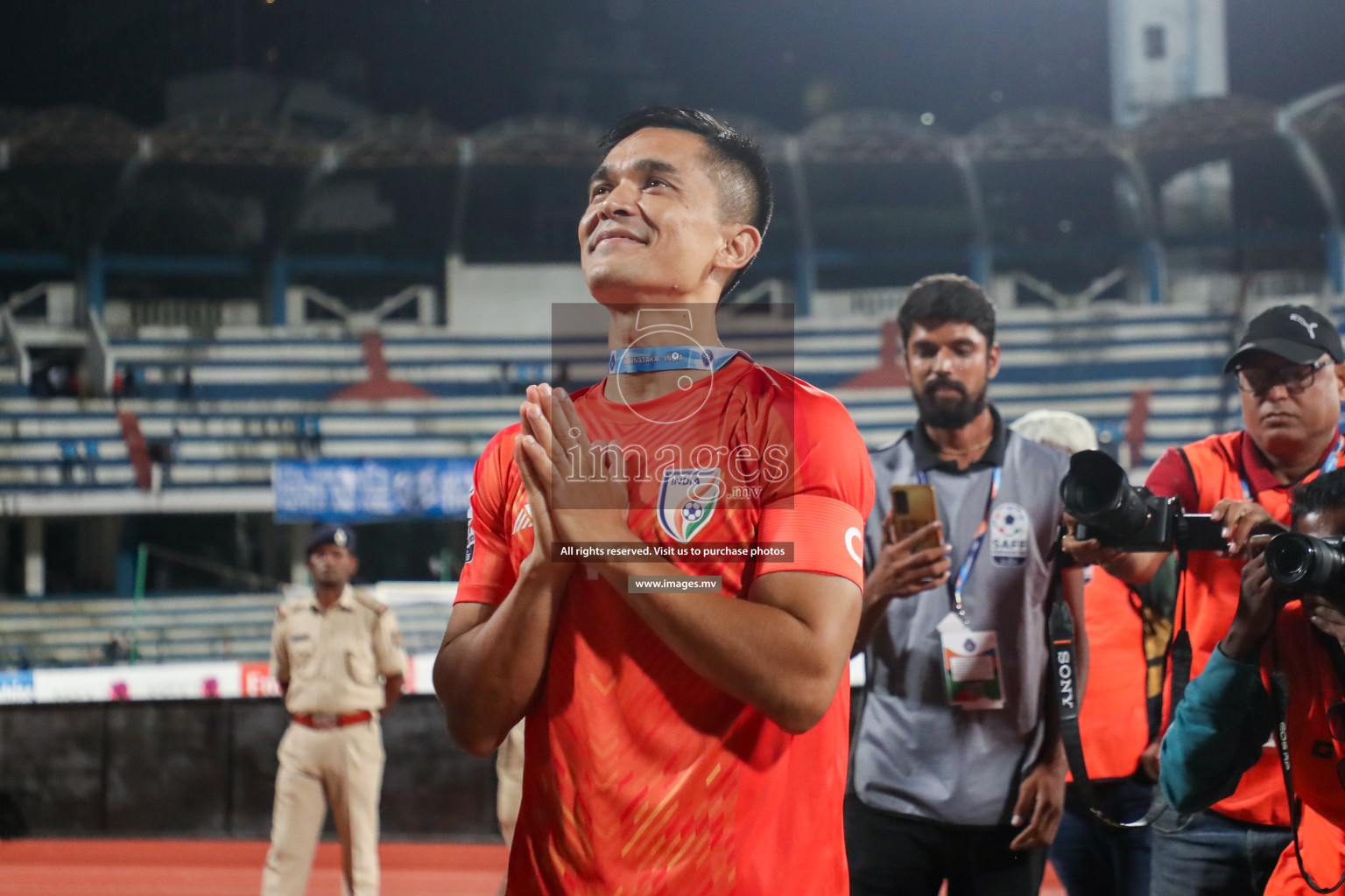 Kuwait vs India in the Final of SAFF Championship 2023 held in Sree Kanteerava Stadium, Bengaluru, India, on Tuesday, 4th July 2023. Photos: Nausham Waheed/ images.mv