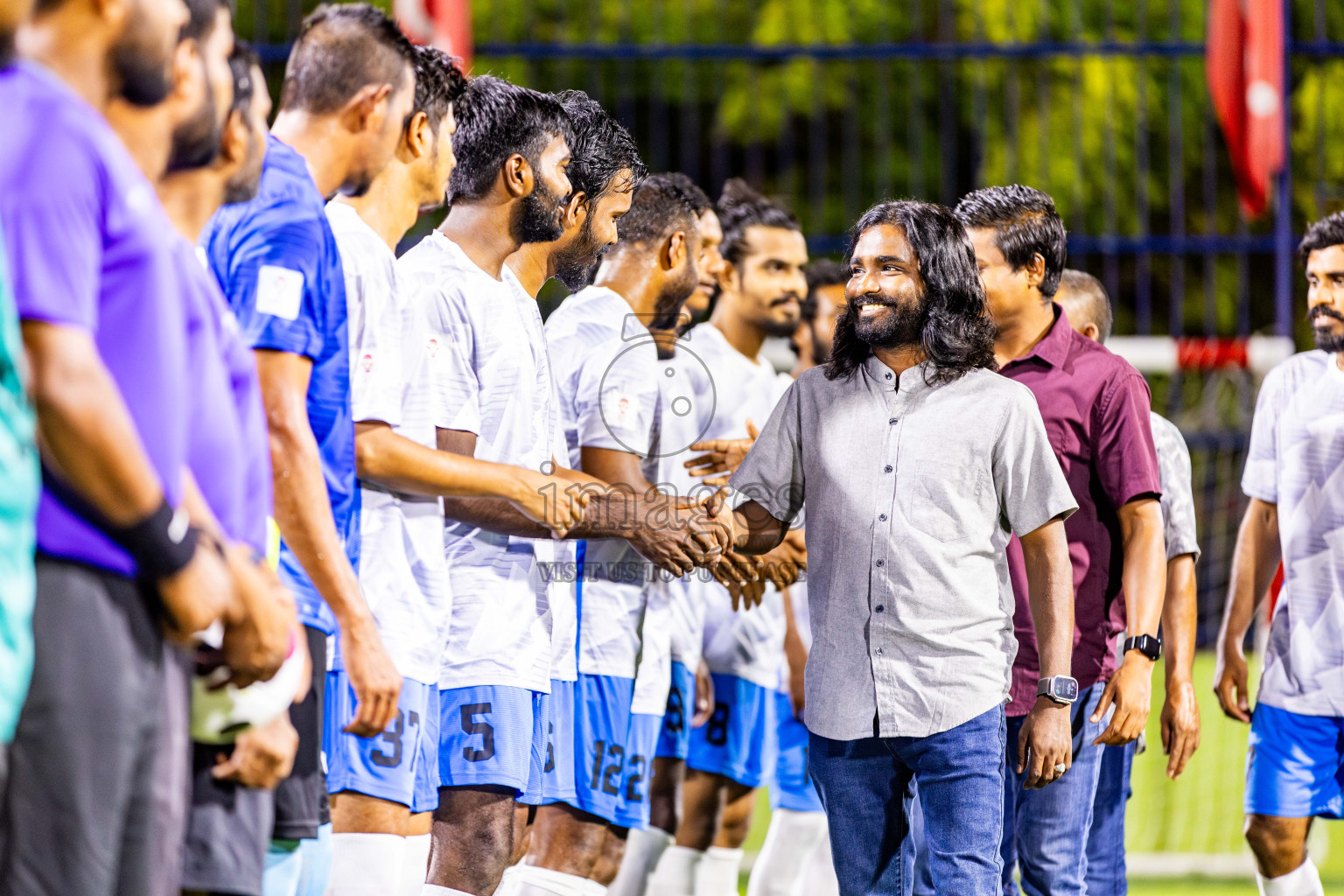 Nala Brothers vs Keawan FC in Day 1 of Eydhafushi Futsal Cup 2024 was held on Monday , 8th April 2024, in B Eydhafushi, Maldives Photos: Nausham Waheed / images.mv