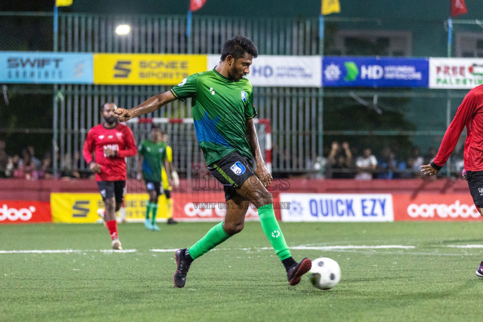 HDh Hanimaadhoo vs HDh Makunudhoo in Day 10 of Golden Futsal Challenge 2024 was held on Tuesday, 23rd January 2024, in Hulhumale', Maldives Photos: Nausham Waheed / images.mv