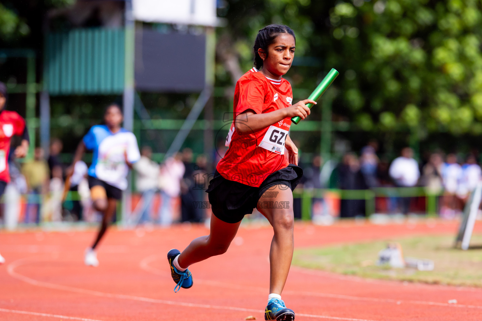 Day 6 of Inter-school Athletics Championship 2025 held in Ekuveni Synthetic Track, Male', Maldives on Sunday, 12th October 2025. Photos by: Nausham Waheed / Images.mv