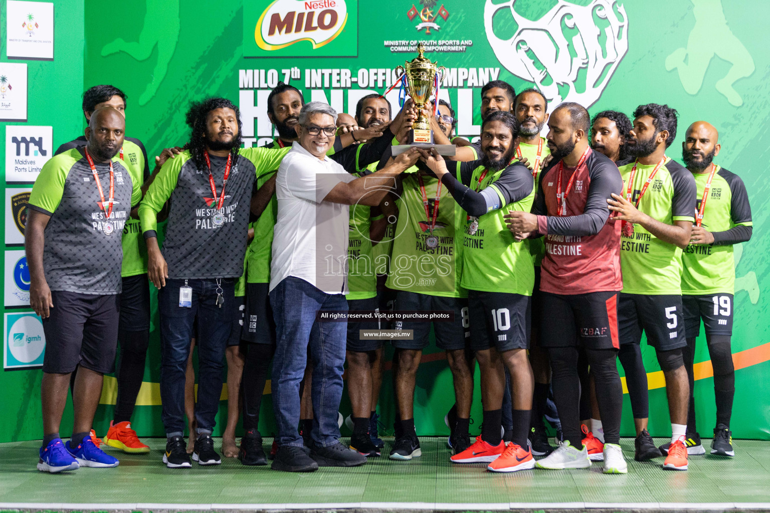 2nd Division Final of 7th Inter-Office/Company Handball Tournament 2023, held in Handball ground, Male', Maldives on Monday, 25th October 2023 Photos: Nausham Waheed/ Images.mv