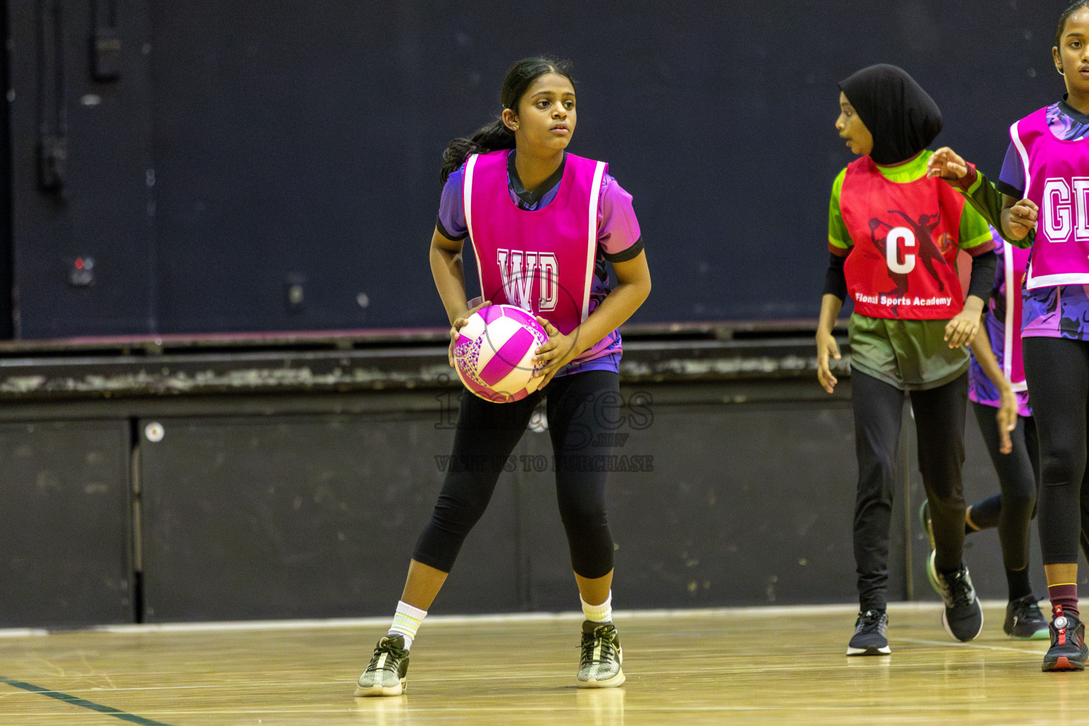 FIONTI Academy A vs N Sports Academy A in Day 2 of 3rd Junior Championship - Netball association of Maldives, held at Social Center on Monday 20th January 2025 . Photos by Shuu Abdul Sattar