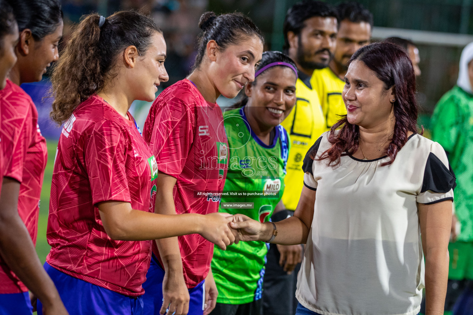 MPL vs Police Club in the Semi Finals of 18/30 Women's Futsal Fiesta 2021 held in Hulhumale, Maldives on 14th December 2021. Photos: Ismail Thoriq / images.mv