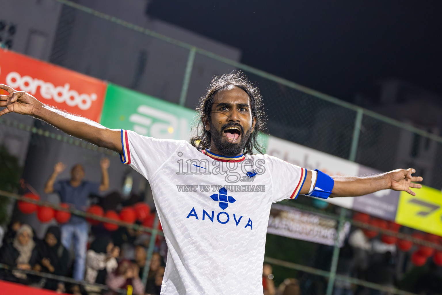 Dh Maaenboodhoo vs Dh Kudahuvadhoo in Dhaalu Atoll Finals in Day 25 of Golden Futsal Challenge 2025 was held on Wednesday , 28th January 2025, in Hulhumale', Maldives. Photos: Ismail Thoriq / images.mv