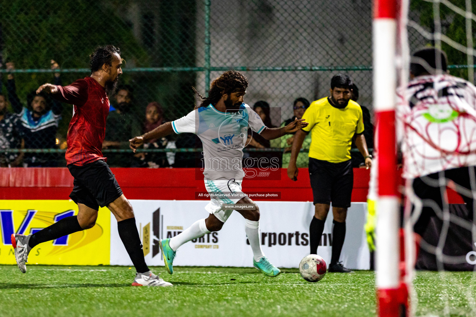 K. Himmafushi vs K. Maafushi in Day 6 of Golden Futsal Challenge 2023 on 10 February 2023 in Hulhumale, Male, Maldives