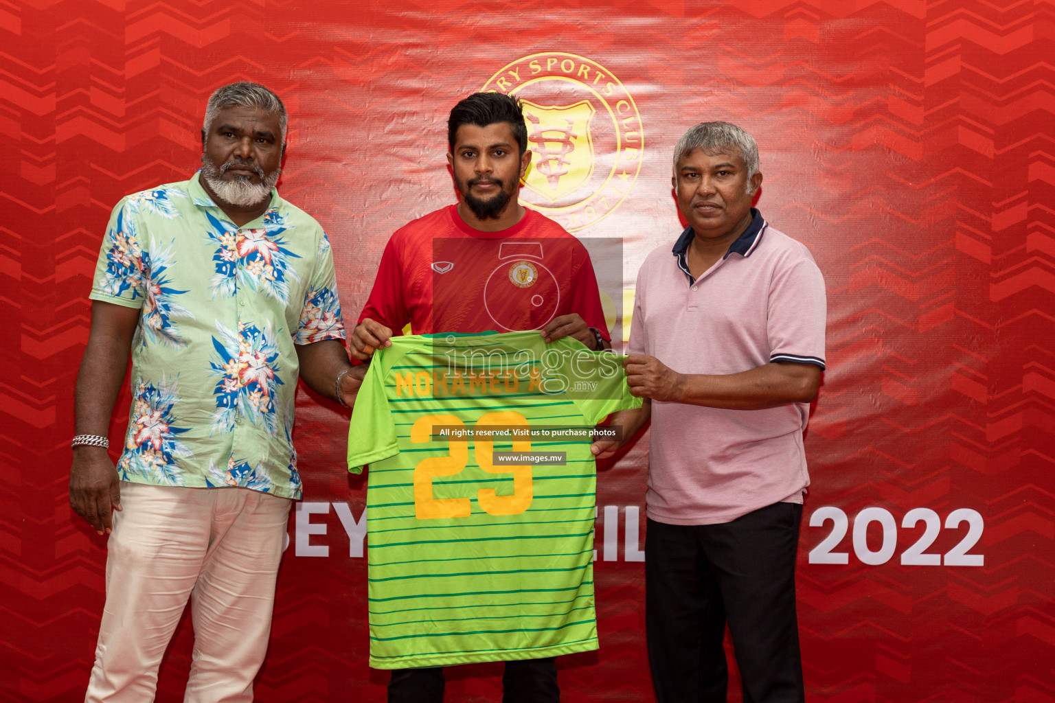 Victory Sports Club Jersey Unveiling 2022 on 14th July 2022, held in Jamaaludheen School Hall, Male', Maldives  Photos: Hassan Simah / Images.mv