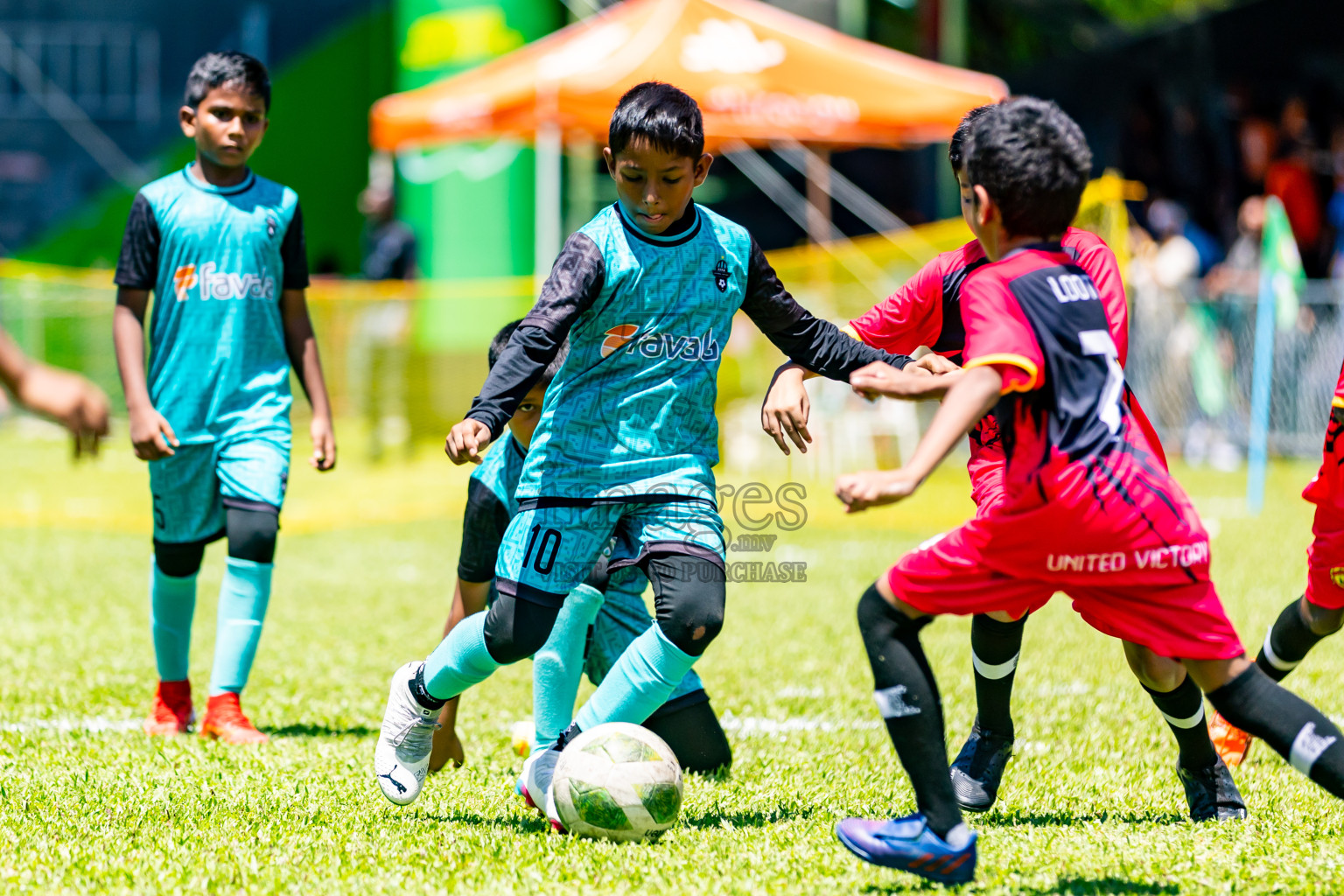 Day 1 of Under 10 MILO Academy Championship 2024 was held at National Stadium in Male', Maldives on Friday, 26th April 2024. Photos: Nausham Waheed / images.mv