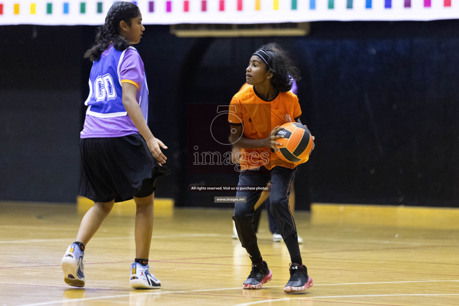 Day 10 of 24th Interschool Netball Tournament 2023 was held in Social Center, Male', Maldives on 5th November 2023. Photos: Nausham Waheed / images.mv
