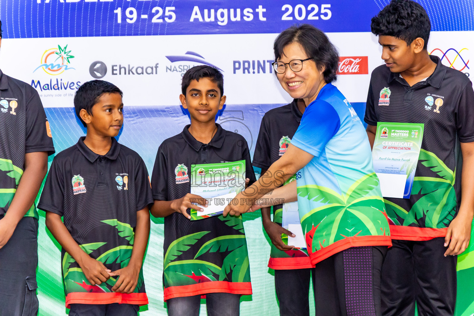 Day 4 of 1st Thoddoo Masters Table Tennis Tournament was held on Sunday, 24th August 2025 in AA Thoddoo, Maldives. Photos: Nausham Waheed / images.mv