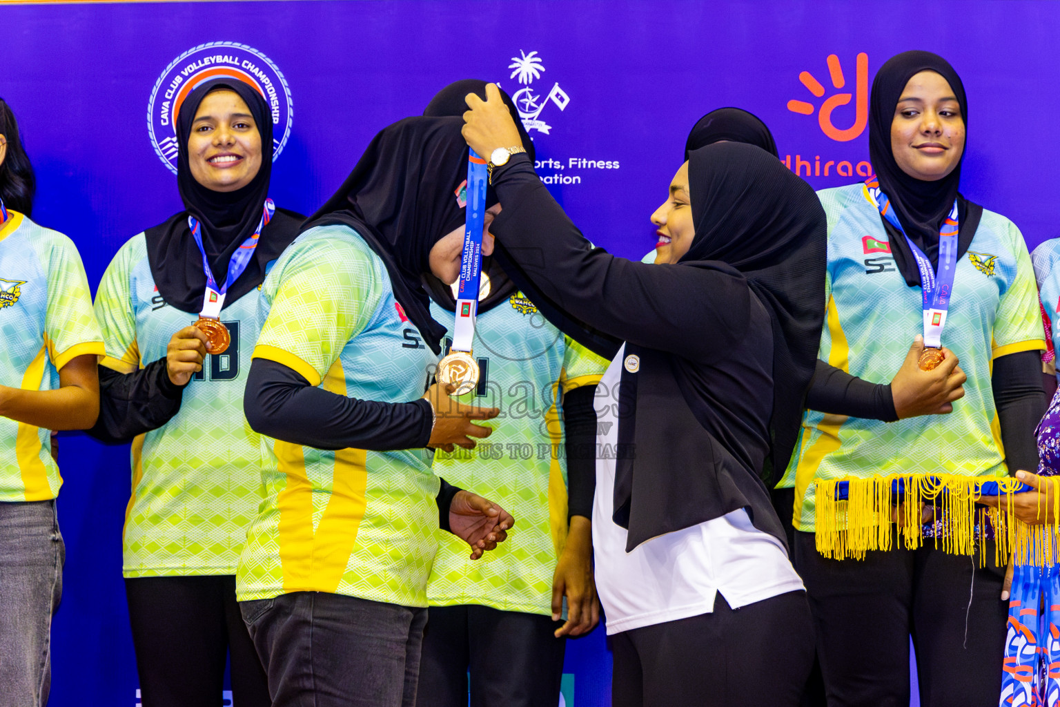 Nepal Police Club vs Humo VC in the Final of CAVA Woman's Volleyball Club Championship 2024 was held in Social Center, Male', Maldives on Saturday, 21st September 2024. Photos: Nausham Waheed / images.mv