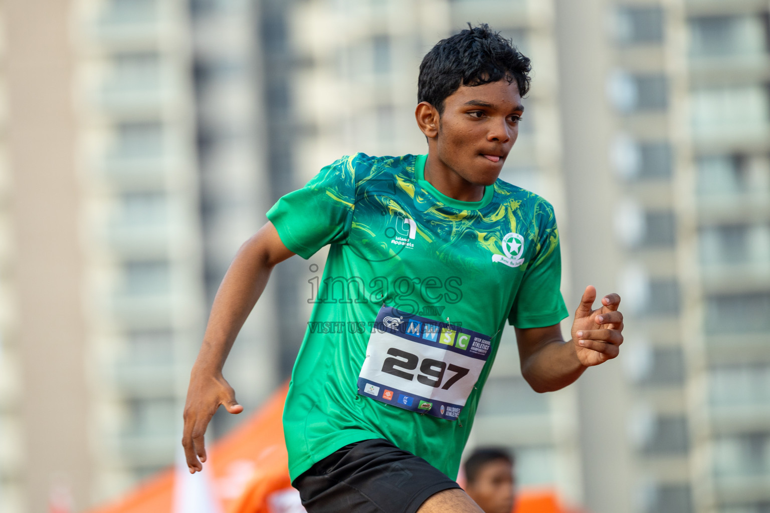 Day 5 of MWSC Interschool Athletics Championships 2024 held in Hulhumale Running Track, Hulhumale, Maldives on Wednesday, 13th November 2024. Photos by: Ismail Thoriq / Images.mv