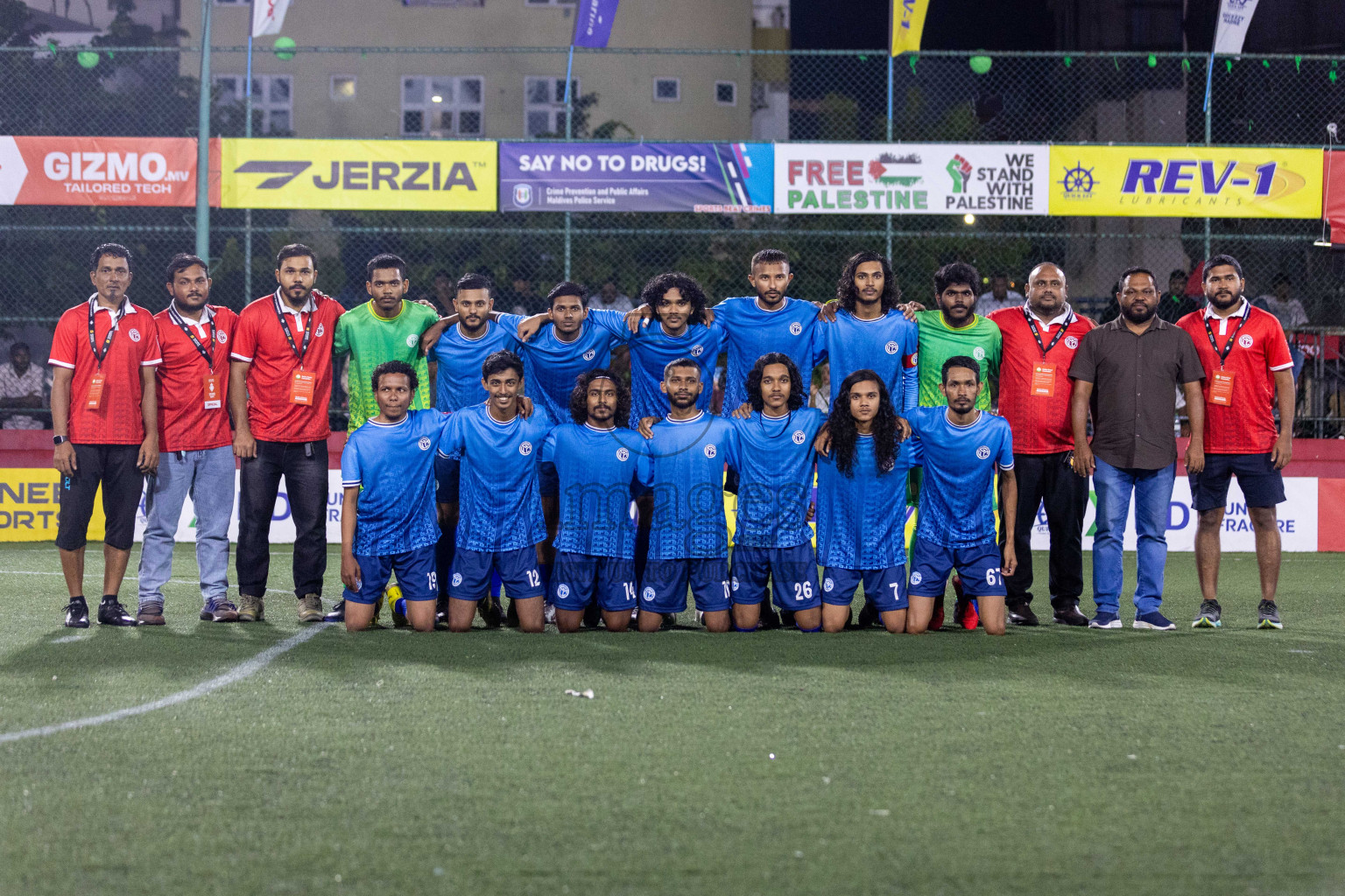 GA Gemanafushi vs GA Maamendhoo in Day 19 of Golden Futsal Challenge 2024 was held on Friday, 2nd February 2024 in Hulhumale', Maldives Photos: Nausham Waheed / images.mv