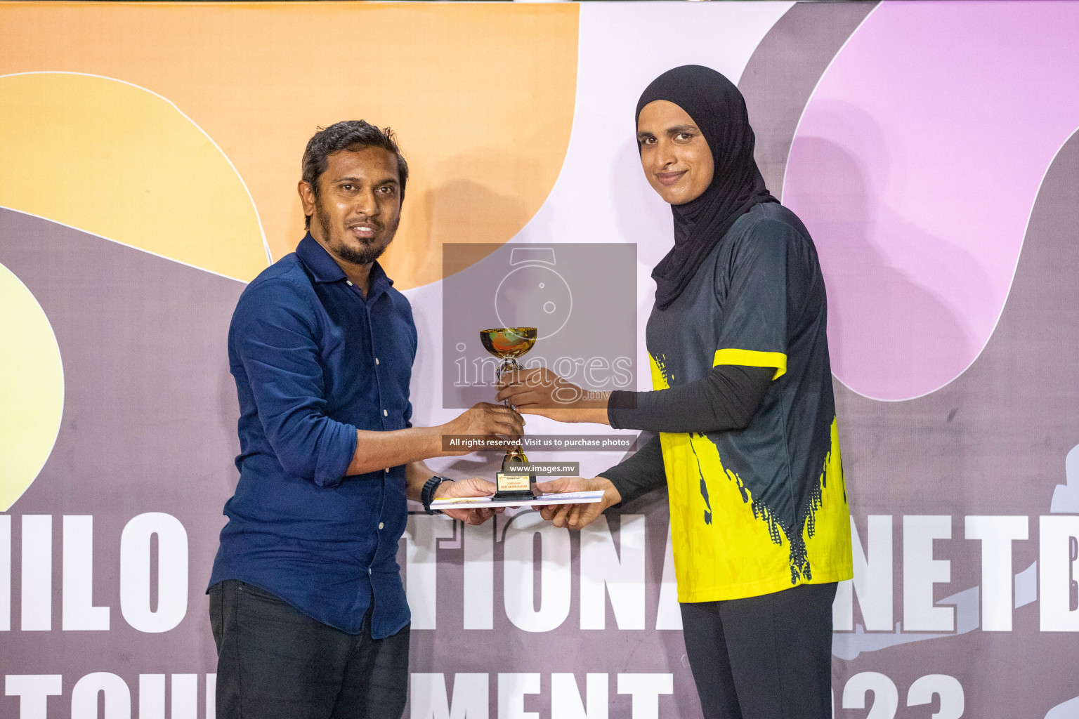 Final of 20th Milo National Netball Tournament 2023, held in Synthetic Netball Court, Male', Maldives on 11th June 2023 Photos: Nausham Waheed/ Images.mv