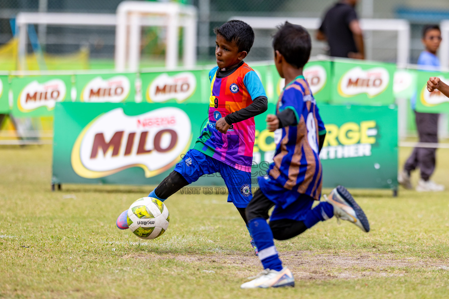 Day 1 of MILO SVAM Juniors 2025 (U-8) was held at Henveiru Stadium in Male', Maldives on Thursday, 26th June 2025. 
Photos: Hassan Simah / images.mv