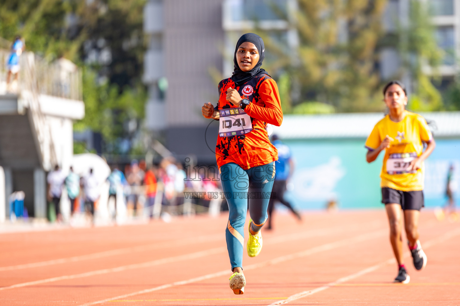 Day 4 of MWSC Interschool Athletics Championships 2024 held in Hulhumale Running Track, Hulhumale, Maldives on Tuesday, 12th November 2024. Photos by: Raaif Yoosuf / Images.mv