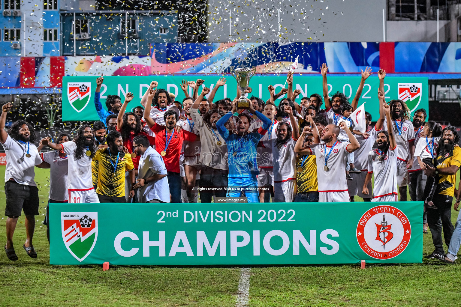 Buru Sports Club vs CLUB Teenage in the Final of 2nd Division 2022 on 17th Aug 2022, held in National Football Stadium, Male', Maldives Photos: Nausham Waheed / Images.mv