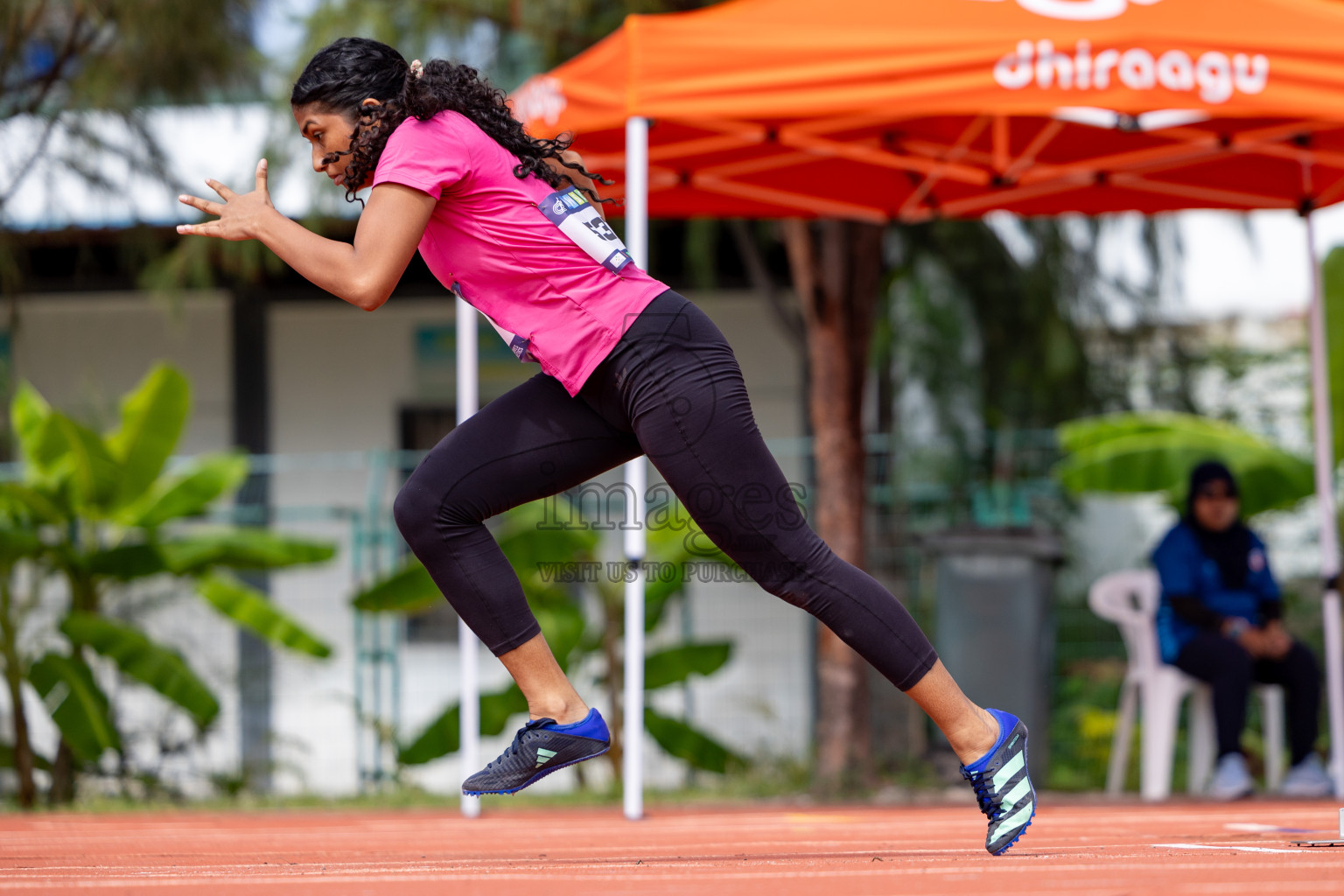 Day 2 of MWSC Interschool Athletics Championships 2024 held in Hulhumale Running Track, Hulhumale, Maldives on Sunday, 10th November 2024. 
Photos by:  Hassan Simah / Images.mv