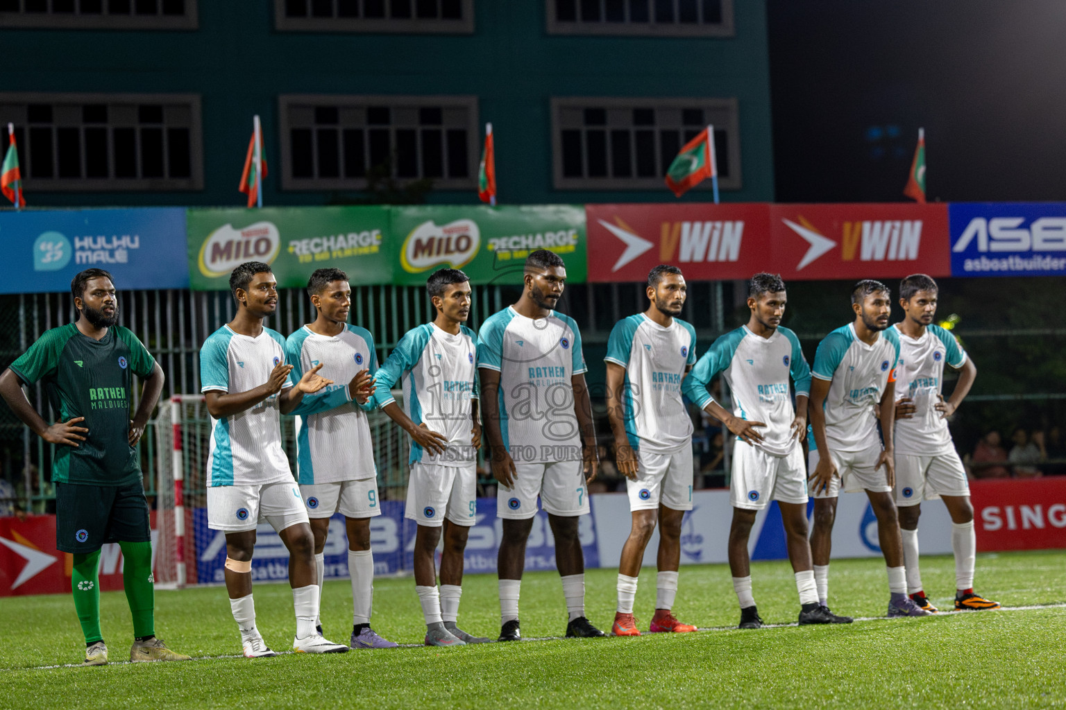 Fenaka vs Police Club in Day 14 of Club Maldives Cup 2025 was held in Rehendhi Futsal Ground, Hulhumale', Maldives on Tuesday, 14th October 2025. Photos: Ismail Thoriq / images.mv