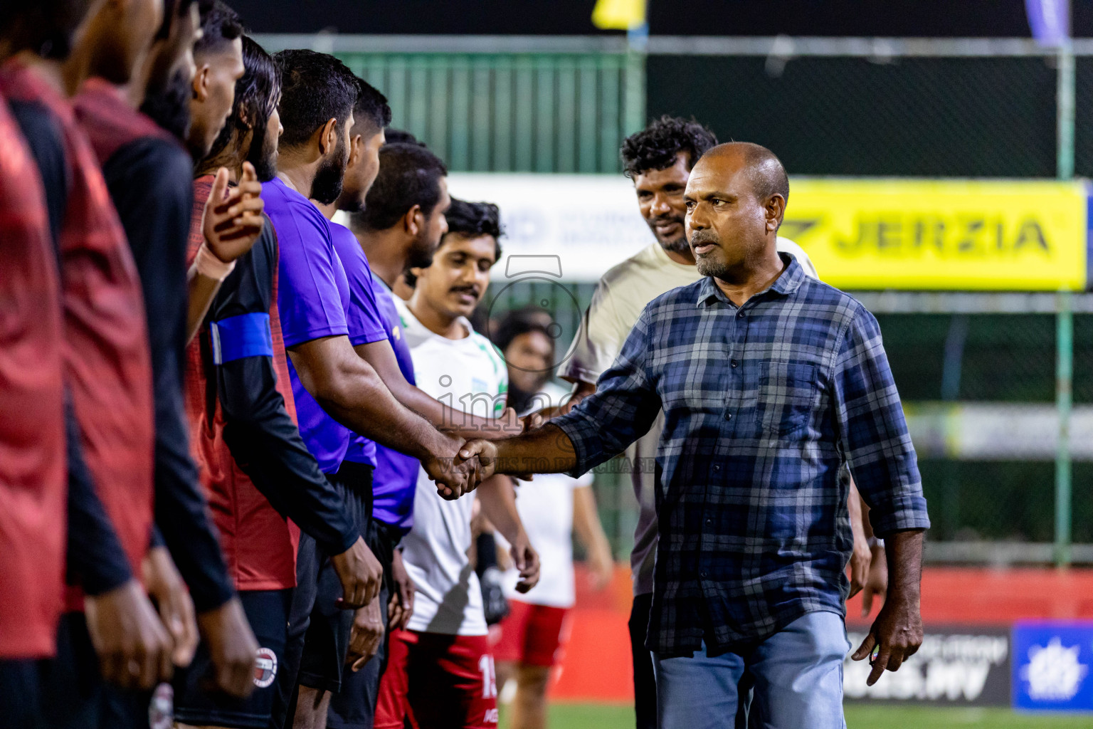 Th.Omadhoo VS Th.Vilufushi in Day 11 of Golden Futsal Challenge 2024 was held on Thursday, 25th January 2024, in Hulhumale', Maldives
Photos: Nausham Waheed / images.mv