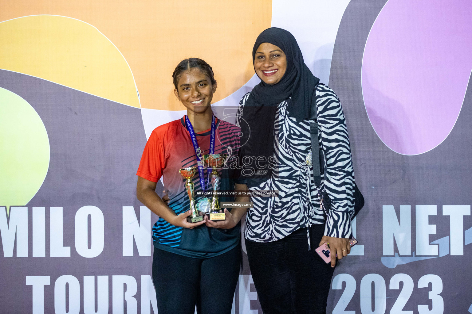 Day 6 of 20th Milo National Netball Tournament 2023, held in Synthetic Netball Court, Male', Maldives on 4th June 2023 Photos: Nausham Waheed/ Images.mv