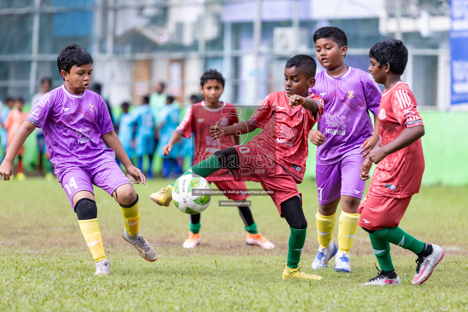 Day 2 of Nestle kids football fiesta, held in Henveyru Football Stadium, Male', Maldives on Thursday, 12th October 2023 Photos: Nausham Waheed/ Shuu Abdul Sattar Images.mv