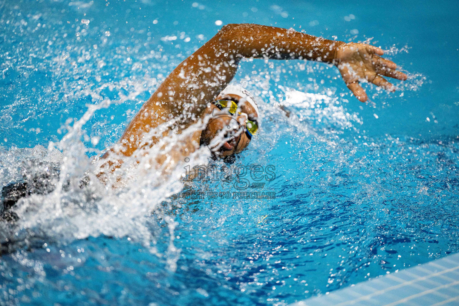 Day 5 of National Swimming Competition 2024 held in Hulhumale', Maldives on Tuesday, 17th December 2024. Photos: Hassan Simah / images.mv