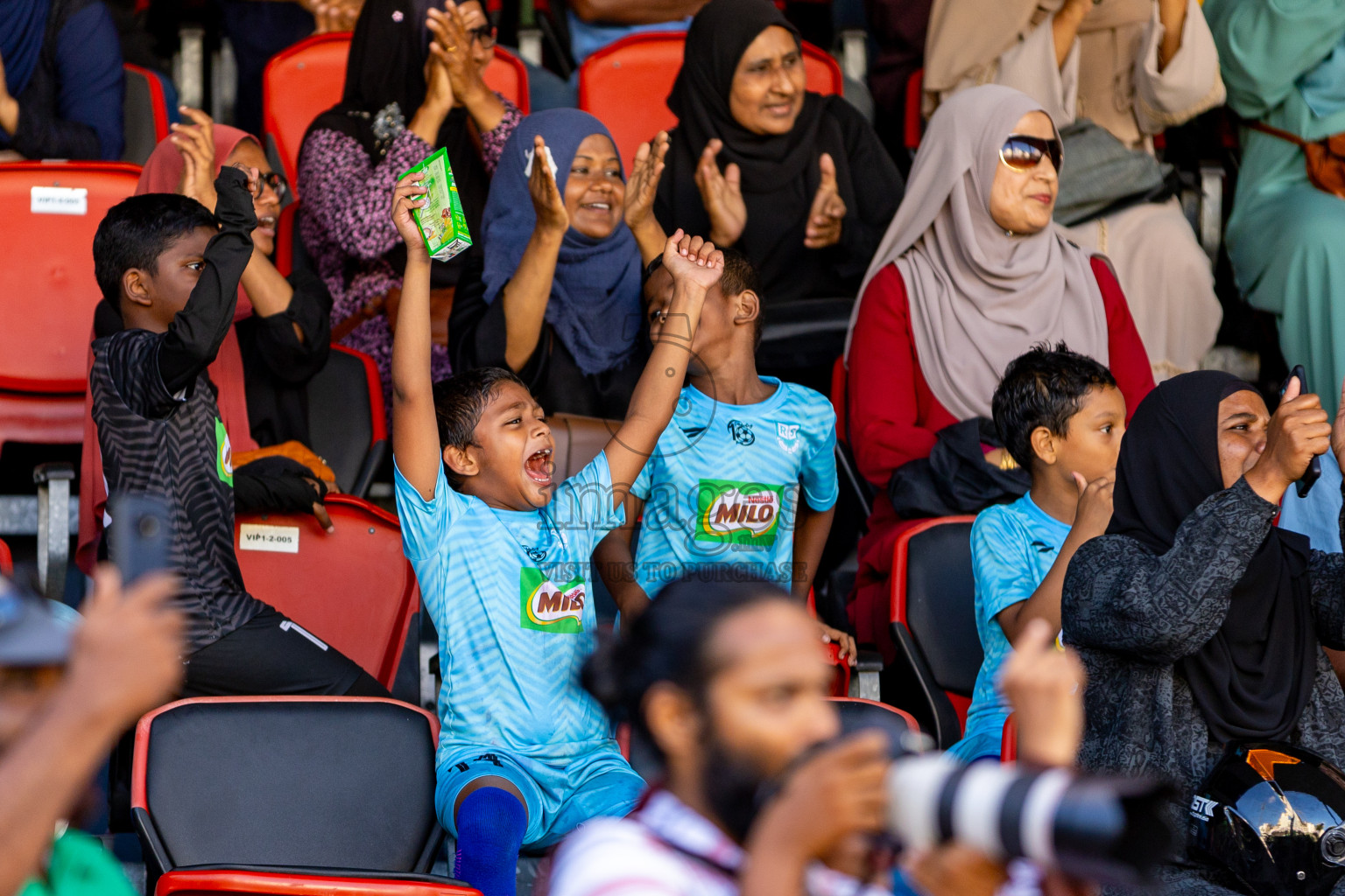 Day 2 of MILO Kids Football Fiesta was held at National Stadium in Male', Maldives on Saturday, 24th February 2024.