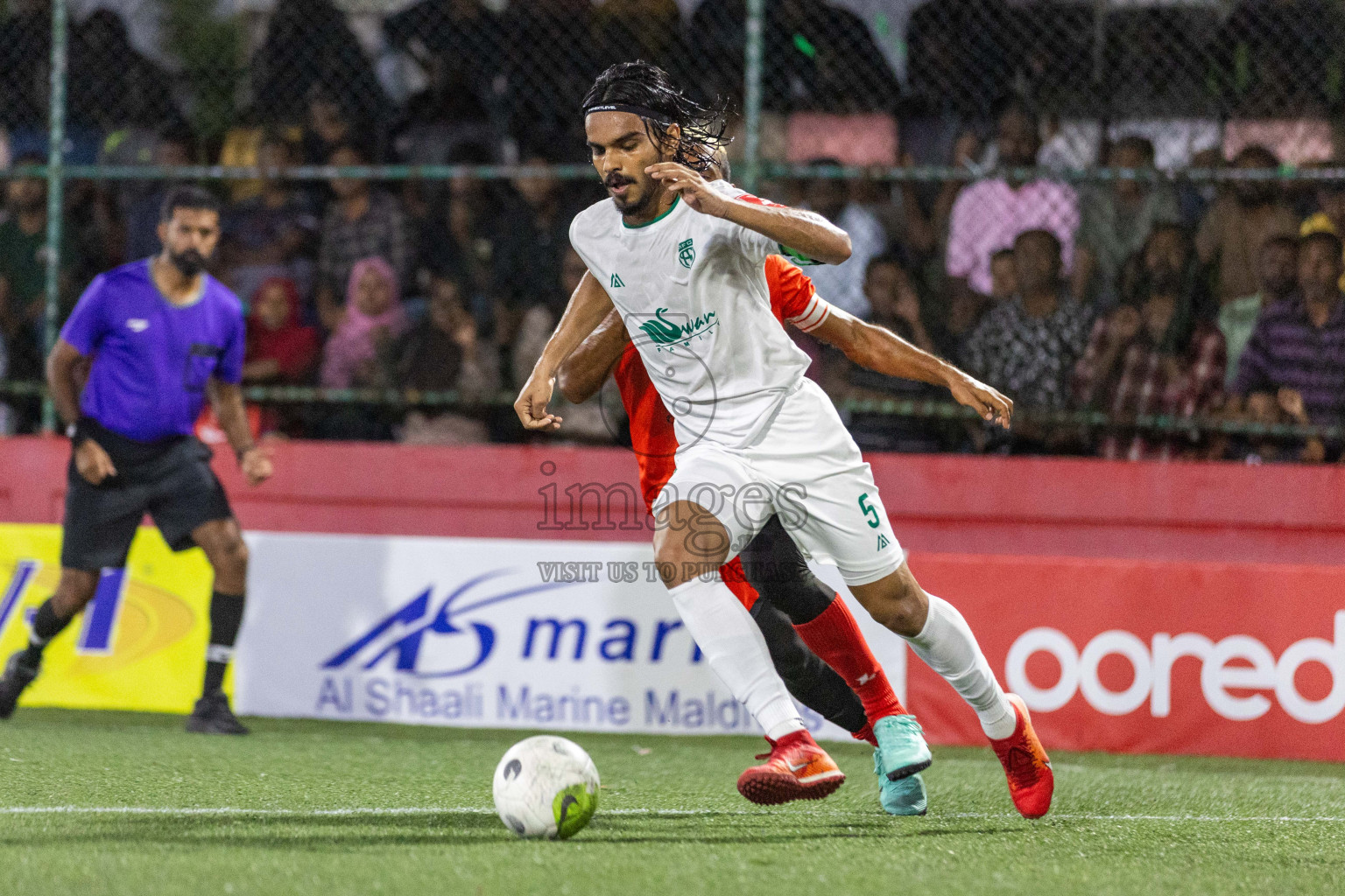 HA Filladhoo vs HA Muraidhoo in Day 9 of Golden Futsal Challenge 2024 was held on Tuesday, 23rd January 2024, in Hulhumale', Maldives Photos: Nausham Waheed / images.mv