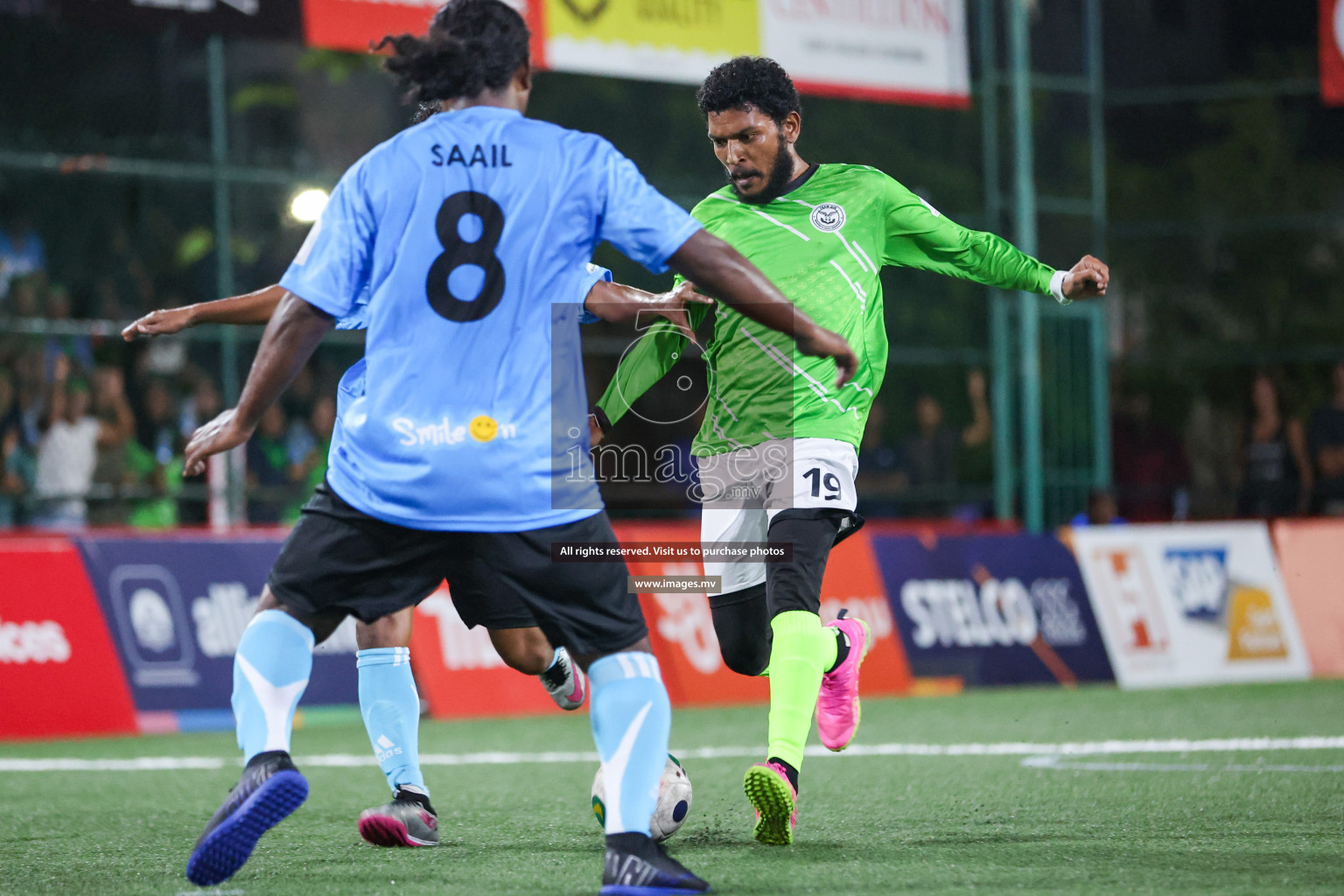 Team DJA vs Thauleemee Gulhun in Club Maldives Cup Classic 2023 held in Hulhumale, Maldives, on Monday, 24th July 2023 Photos: Nausham Waheed/ images.mv