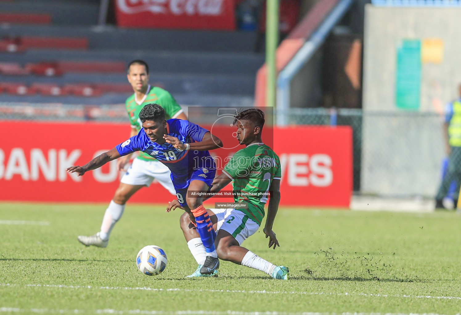 Bangladesh vs India in SAFF Championship 2021 held on 1st October 2021 in Galolhu National Stadium, Male', Maldives