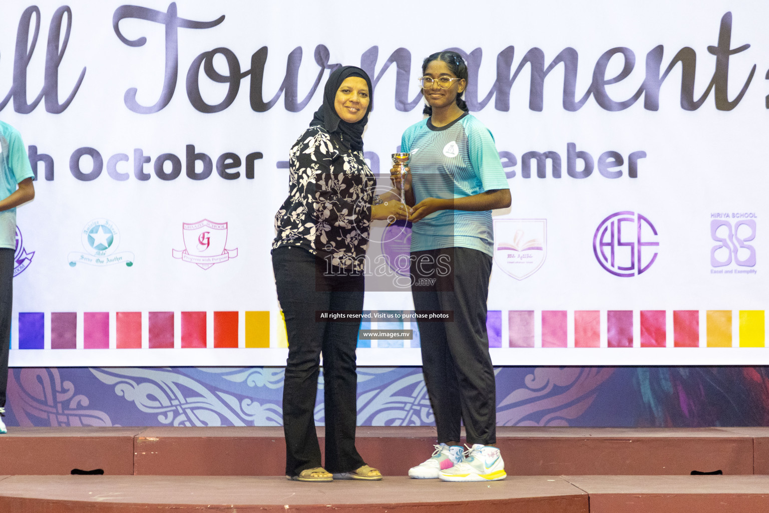 Final of 24th Interschool Netball Tournament 2023 was held in Social Center, Male', Maldives on 7th November 2023. Photos: Nausham Waheed / images.mv