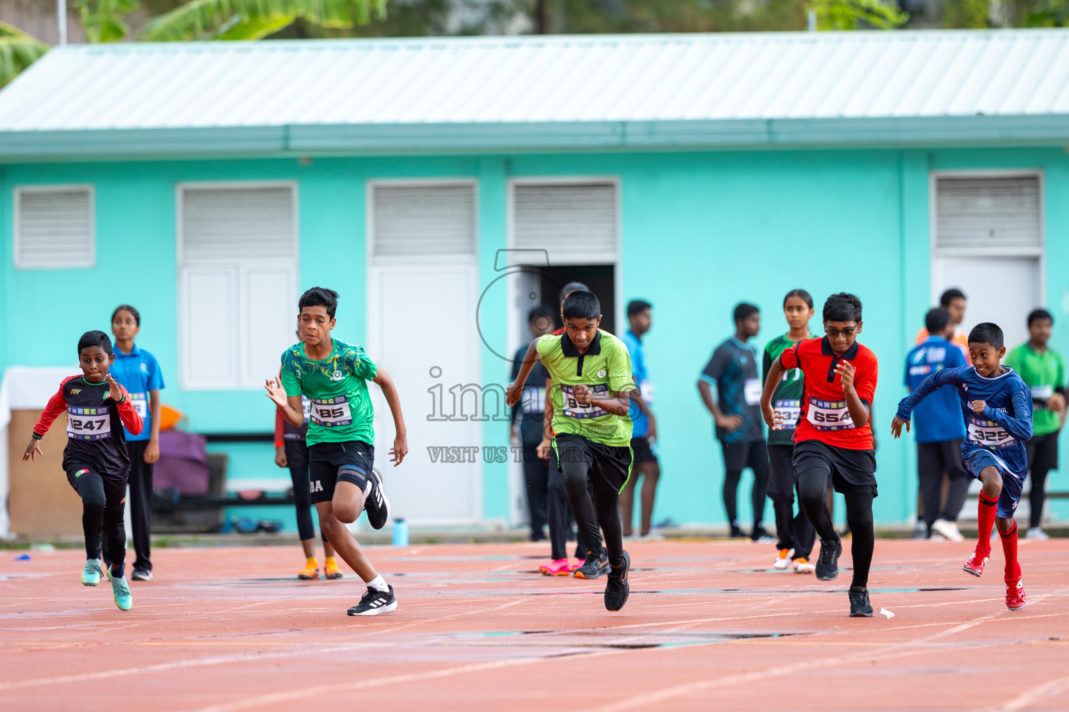 Day 1 of MWSC Interschool Athletics Championships 2024 held in Hulhumale Running Track, Hulhumale, Maldives on Saturday, 9th November 2024. 
Photos by: Ismail Thoriq / images.mv