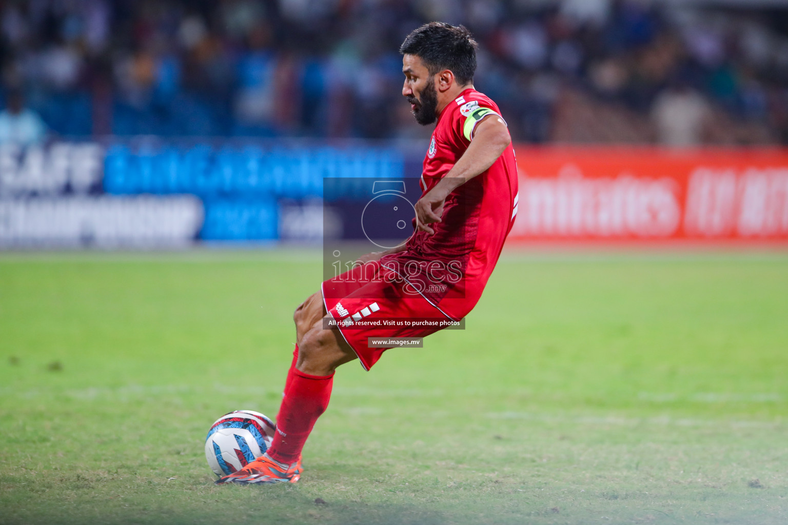 Lebanon vs India in the Semi-final of SAFF Championship 2023 held in Sree Kanteerava Stadium, Bengaluru, India, on Saturday, 1st July 2023. Photos: Nausham Waheed, Hassan Simah / images.mv