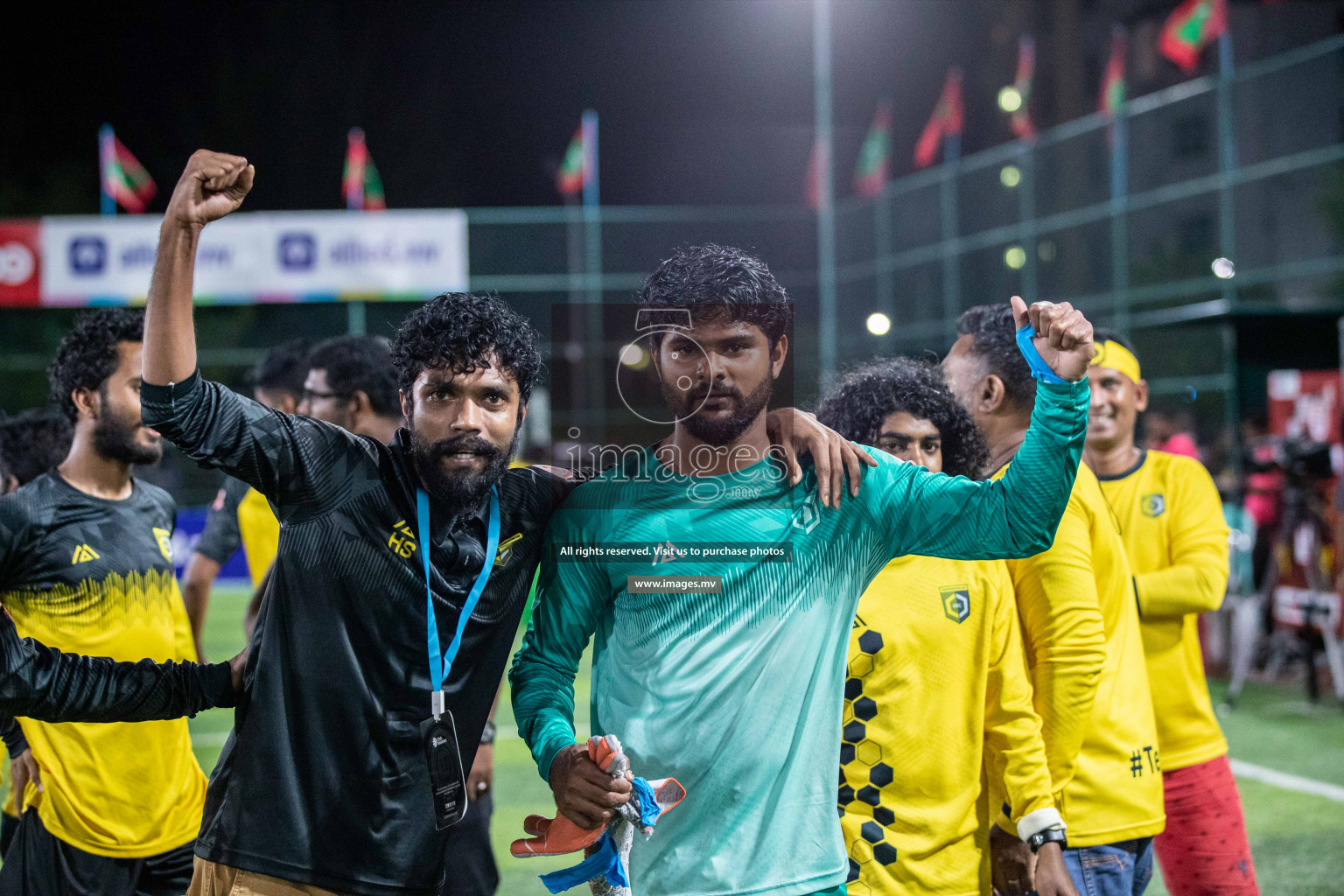 Team FSM Vs Prisons Club in the Semi Finals of Club Maldives 2021 held in Hulhumale, Maldives on 15 December 2021. Photos: Shuu Abdul Sattar / images.mv