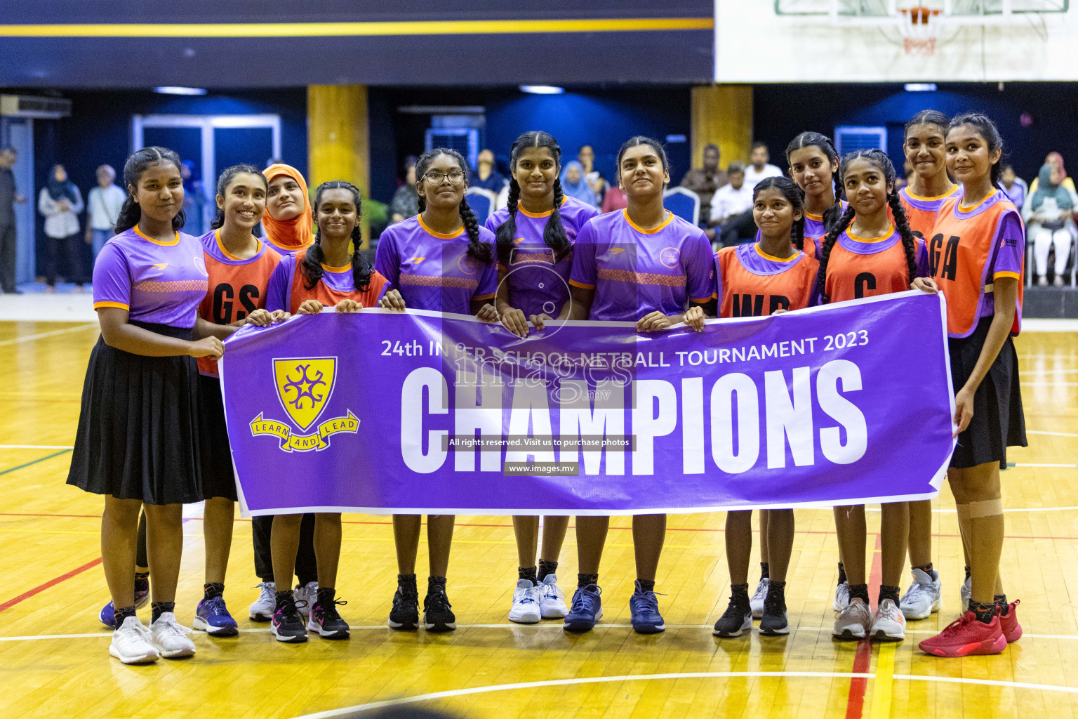 Final of 24th Interschool Netball Tournament 2023 was held in Social Center, Male', Maldives on 7th November 2023. Photos: Nausham Waheed / images.mv