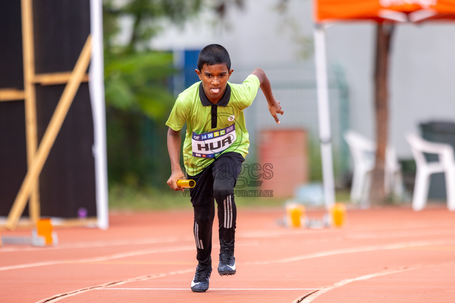 Day 5 of MWSC Interschool Athletics Championships 2024 held in Hulhumale Running Track, Hulhumale, Maldives on Wednesday, 13th November 2024. Photos by: Raif Yoosuf / Images.mv