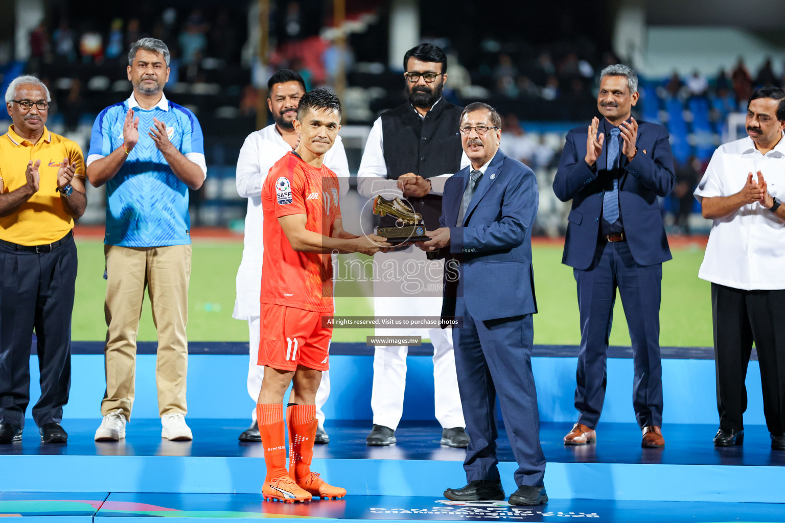 Kuwait vs India in the Final of SAFF Championship 2023 held in Sree Kanteerava Stadium, Bengaluru, India, on Tuesday, 4th July 2023. Photos: Nausham Waheed / images.mv