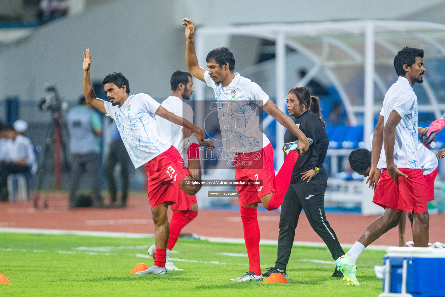 Maldives vs Bhutan in SAFF Championship 2023 held in Sree Kanteerava Stadium, Bengaluru, India, on Wednesday, 22nd June 2023. Photos: Nausham Waheed / images.mv